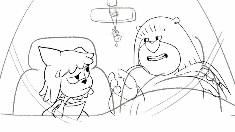 Dialogue between two characters